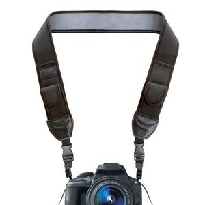 USA Gear Adjustable Camera Strap w/ Cushioned Neoprene & Storage Pockets